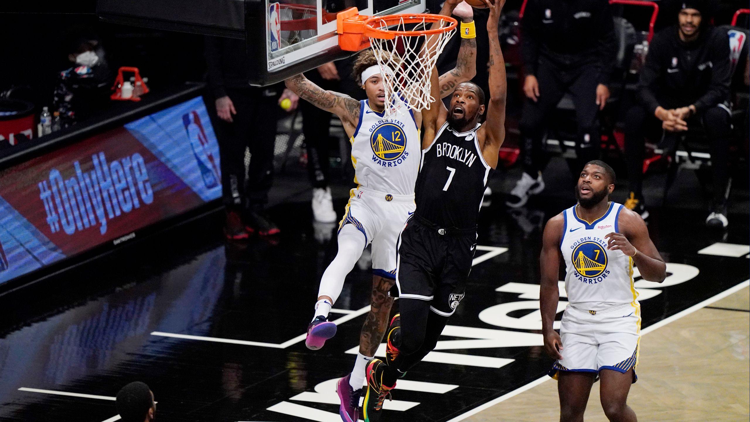 2560x1440 Durant Returns With 22 And A 125 99 Nets Rout Of Warriors. KRQE News 13