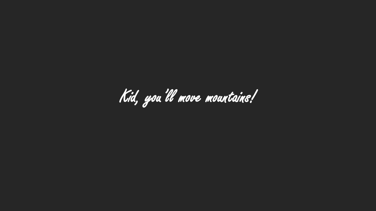 1600x900 Dark Grey Computer Wallpaper with 4 Word Quotes