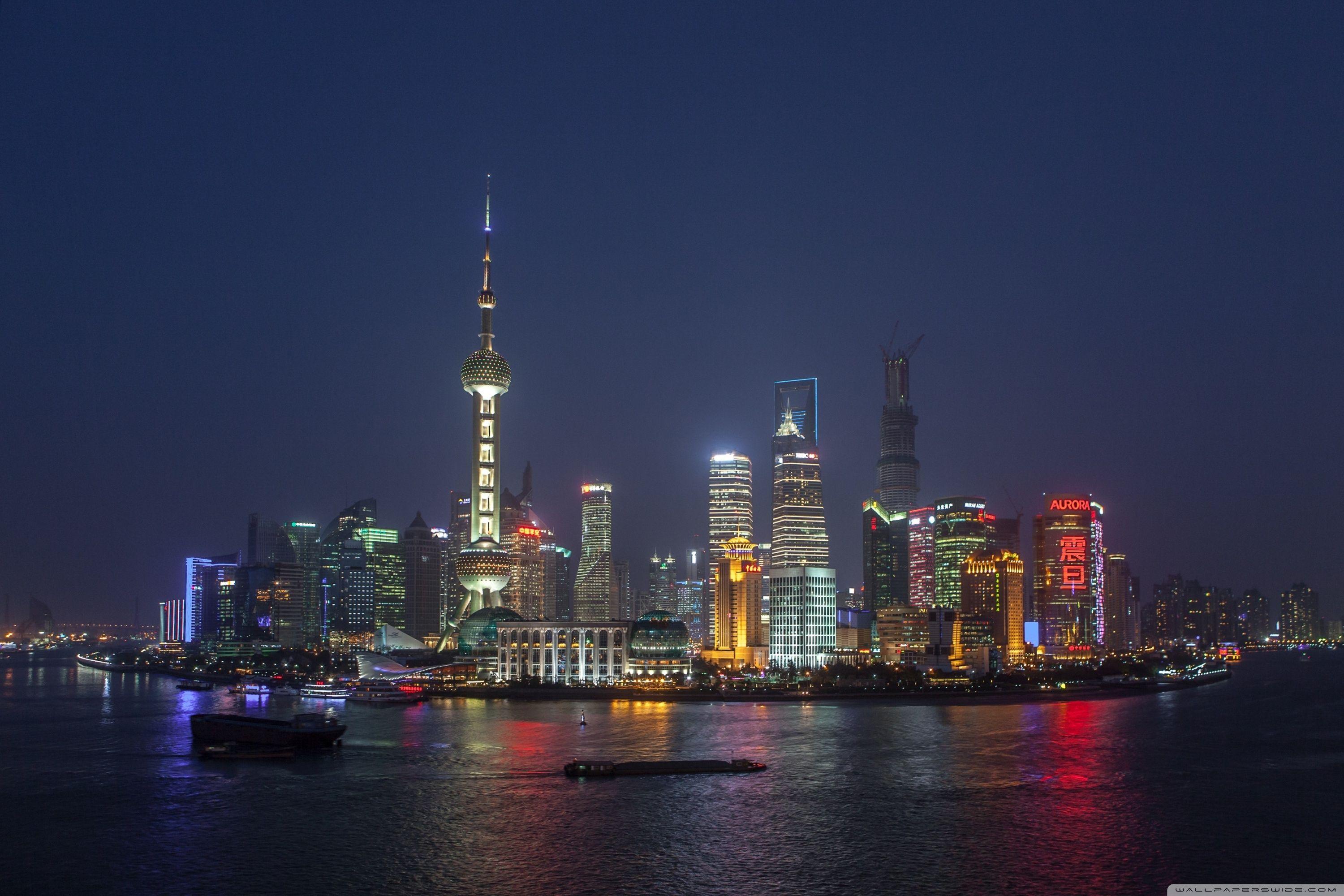 3000x2000 Shanghai China Skyline ❤ 4K HD Desktop Wallpaper for 4K Ultra HD TV