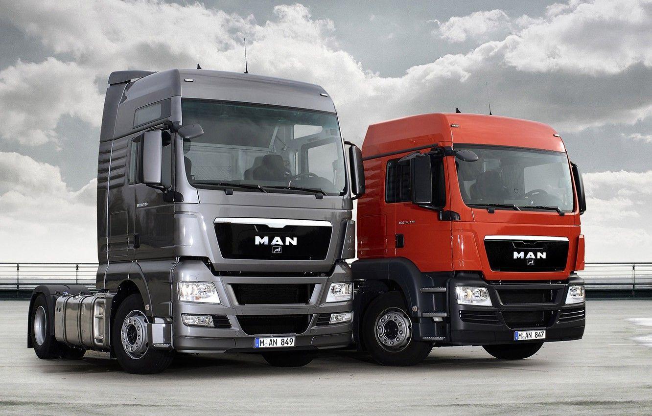 1332x850 Wallpaper Red, Germany, Grey, Trucks, MAN, Tractors, MAN, TGX 18. XXL Cab, TGS 18. XLX Cab, MAN Truck & Bus image for desktop, section грузовики