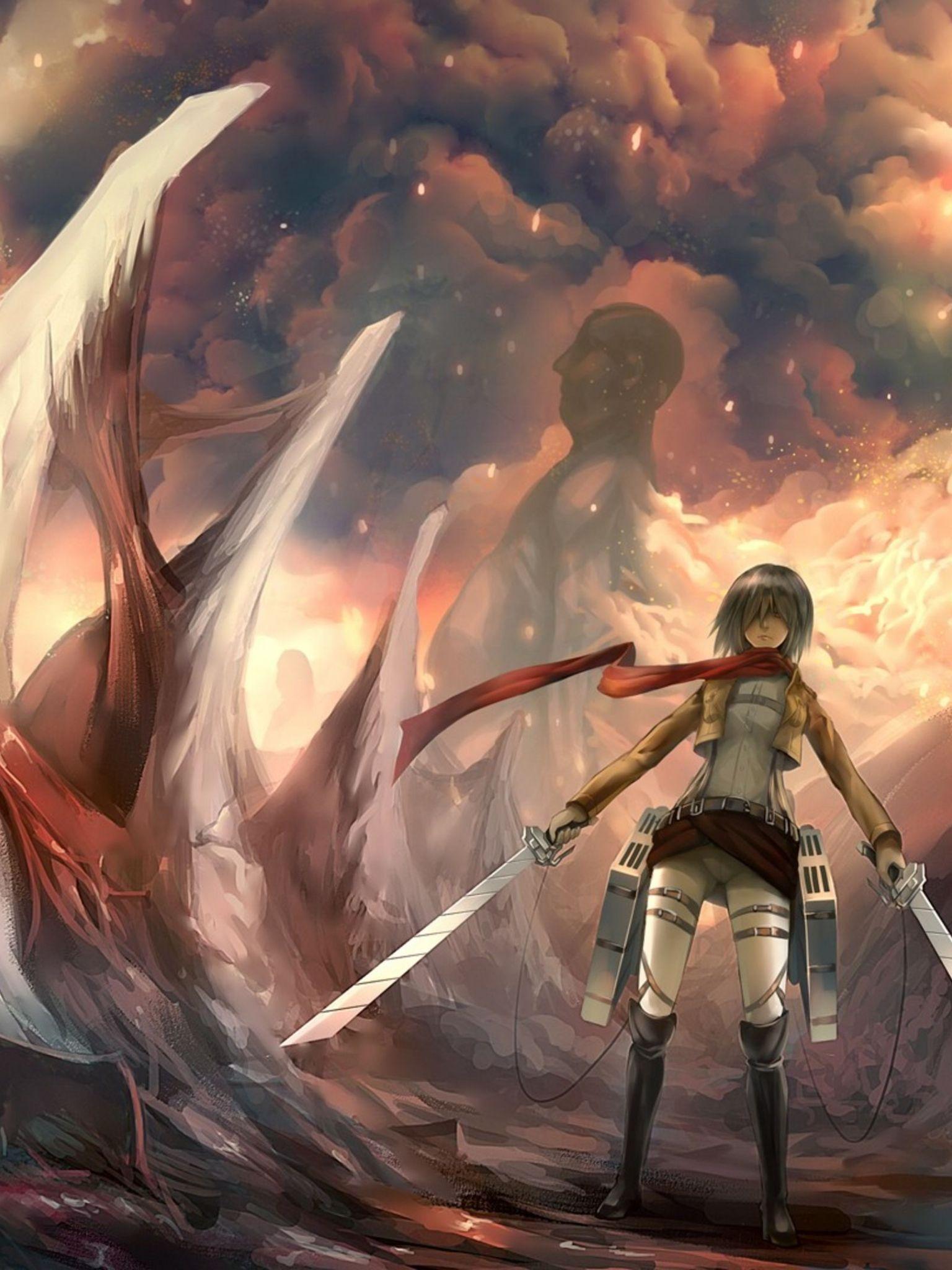 1536x2048 Hình nền HD Attack On Titan 4k Wallpprscom - Attack On Titan Wallpaper 4k - Tải xuống Hình nền & Nền HD https://wallpaperaccess.com/full/5626859.jpg