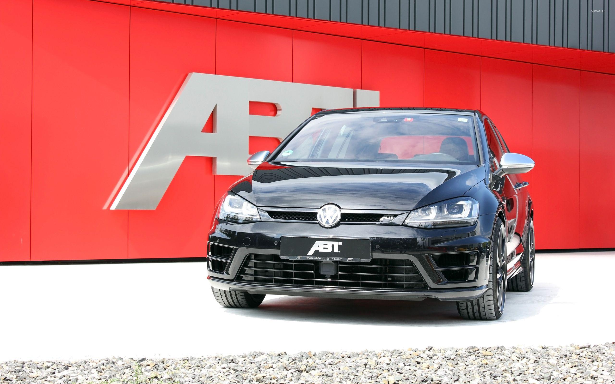 2560x1600 Black 2014 ABT Volkswagen Golf Mk7 front view wallpaper wallpaper