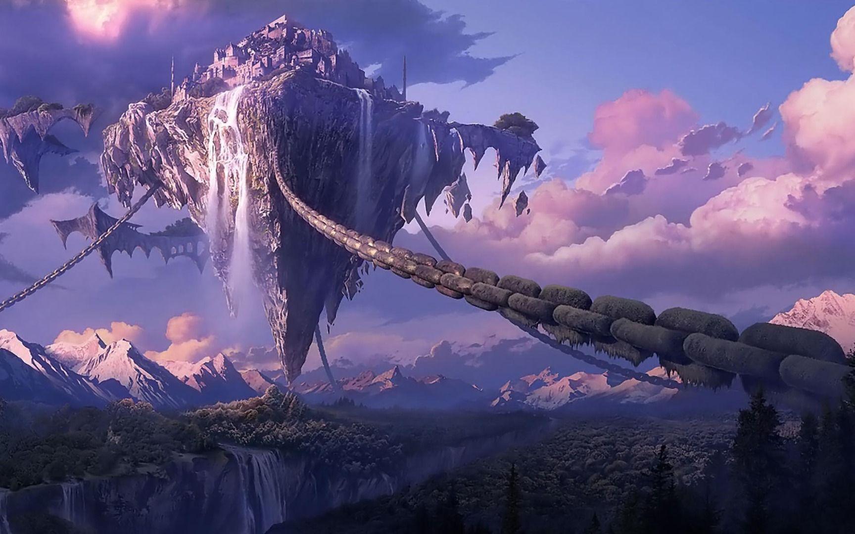 1728x1080 Sky Castle Wallpaper