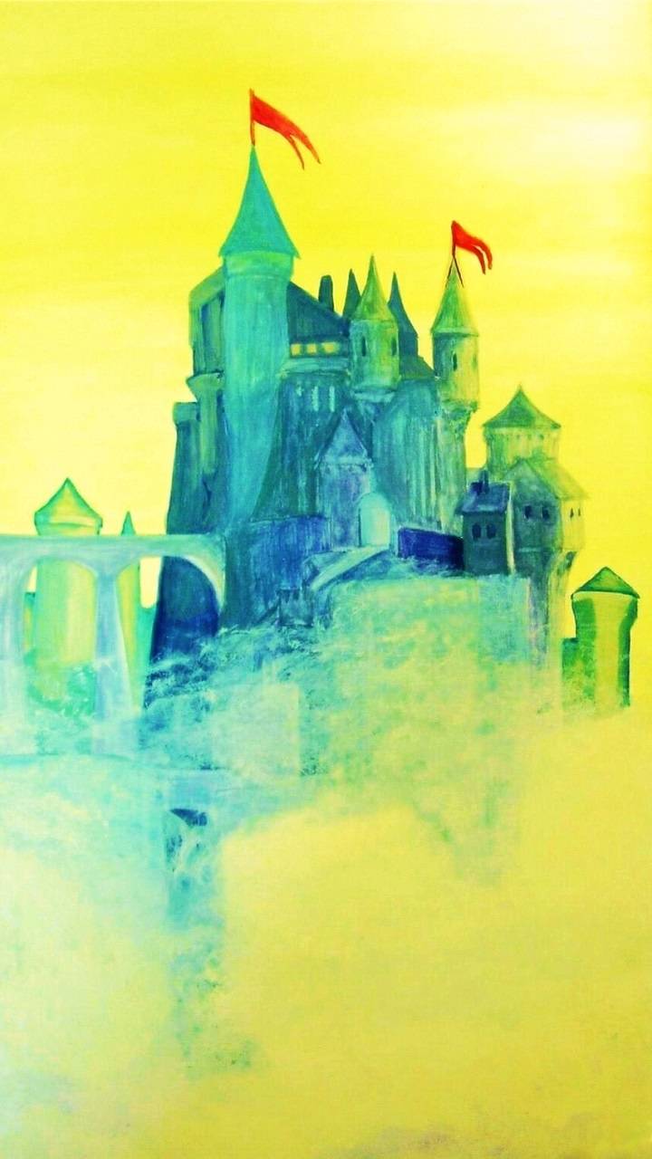 720x1280 Sky Castle Art wallpaper