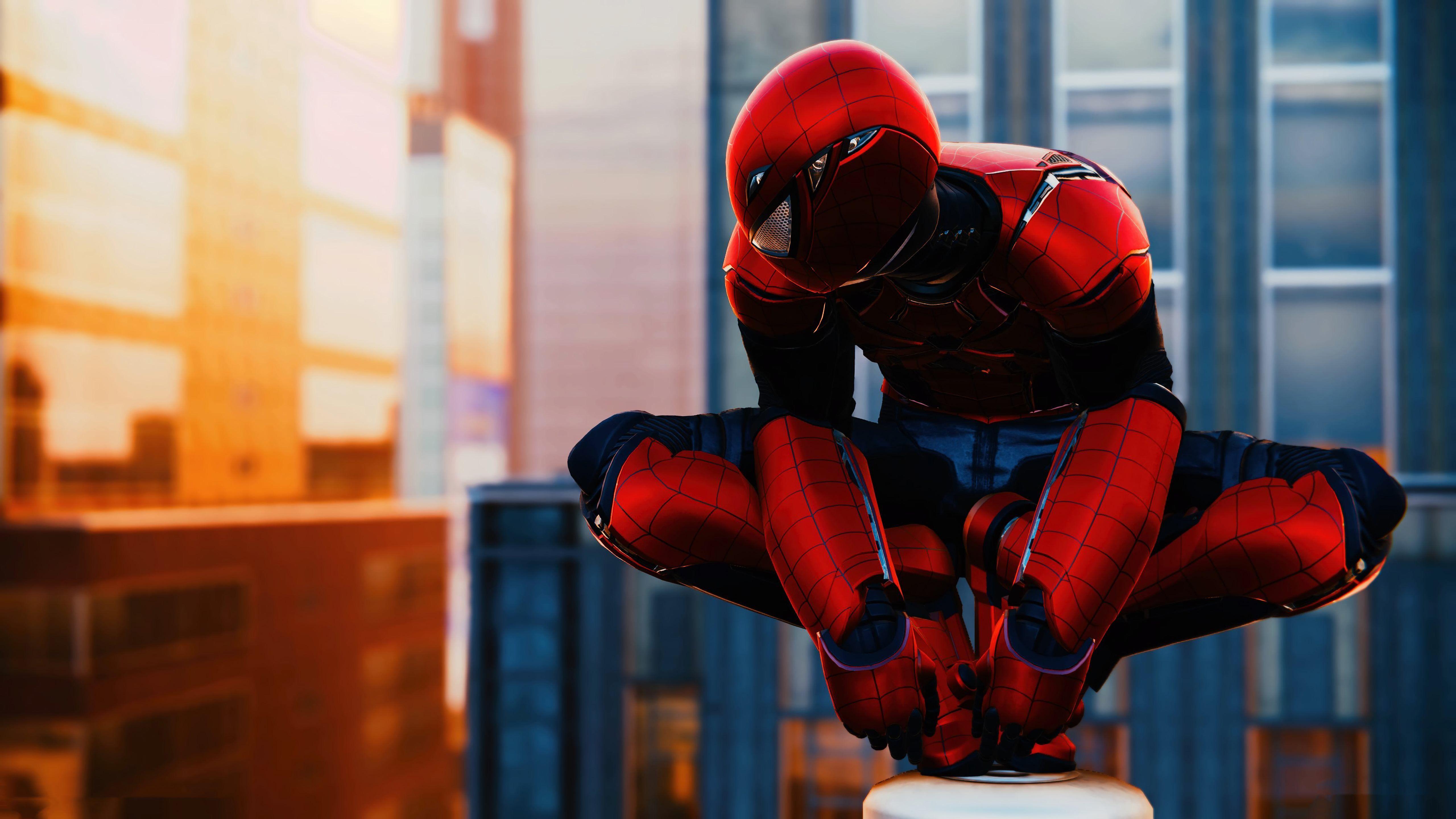 5120x2880 marvel spiderman ps4 game 4k MacBook Air Wallpaper Download