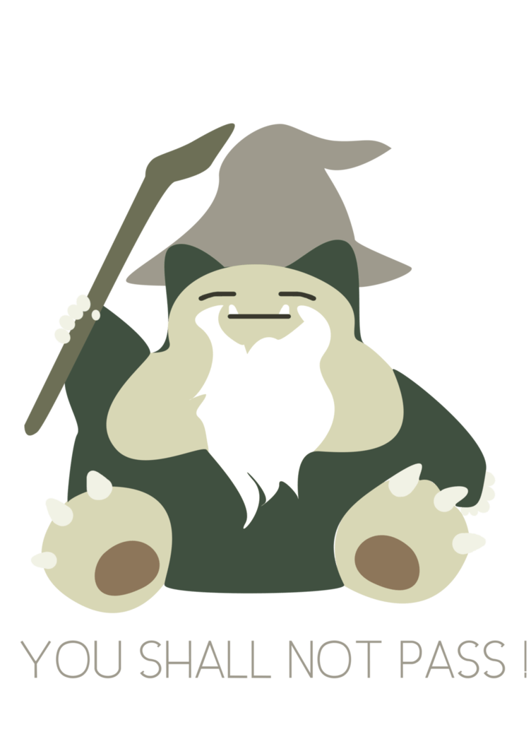 752x1063 Pokemon: Snorlax Shall Not Pass!