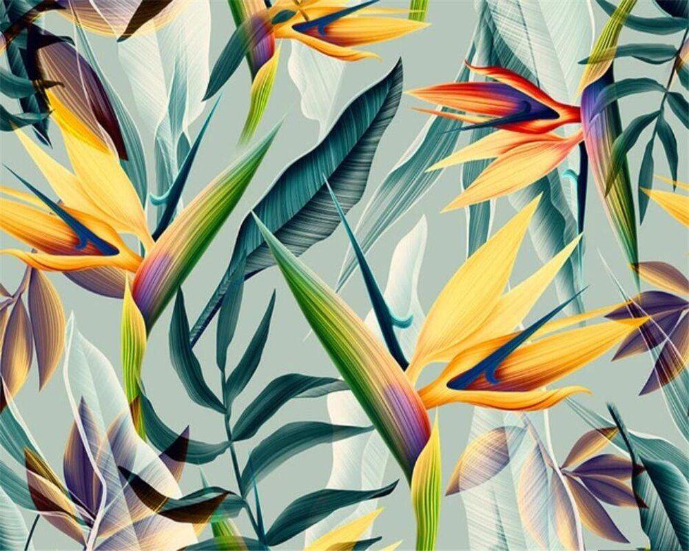 1000x800 Custom wallpaper 3D murals hand painted Strelitzia mural fresco fruit mural TV background wall papers home decor 3D wallpaper. Wallpaper