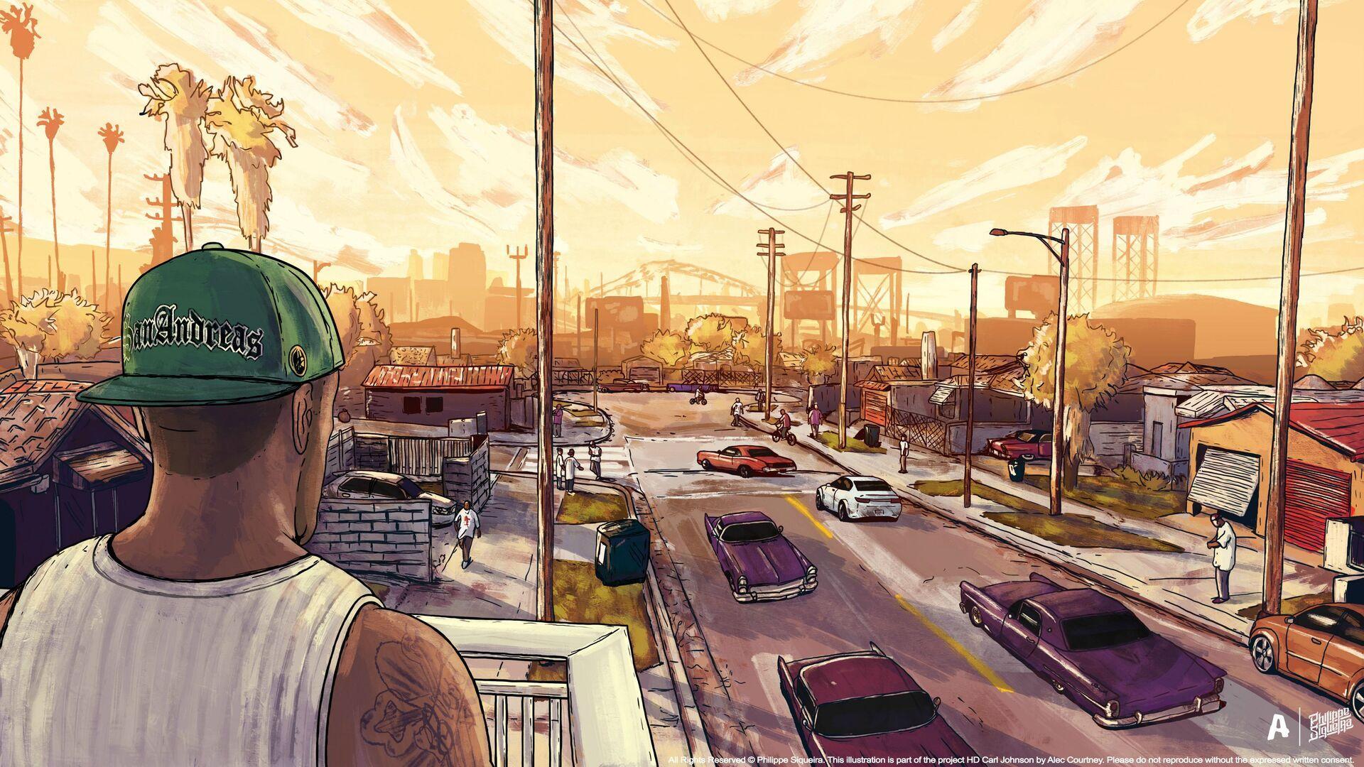 1920x1080 Gta San Andreas Artwork Laptop Full HD 1080P HD 4k Wallpaper, Image, Background, Photo and Picture
