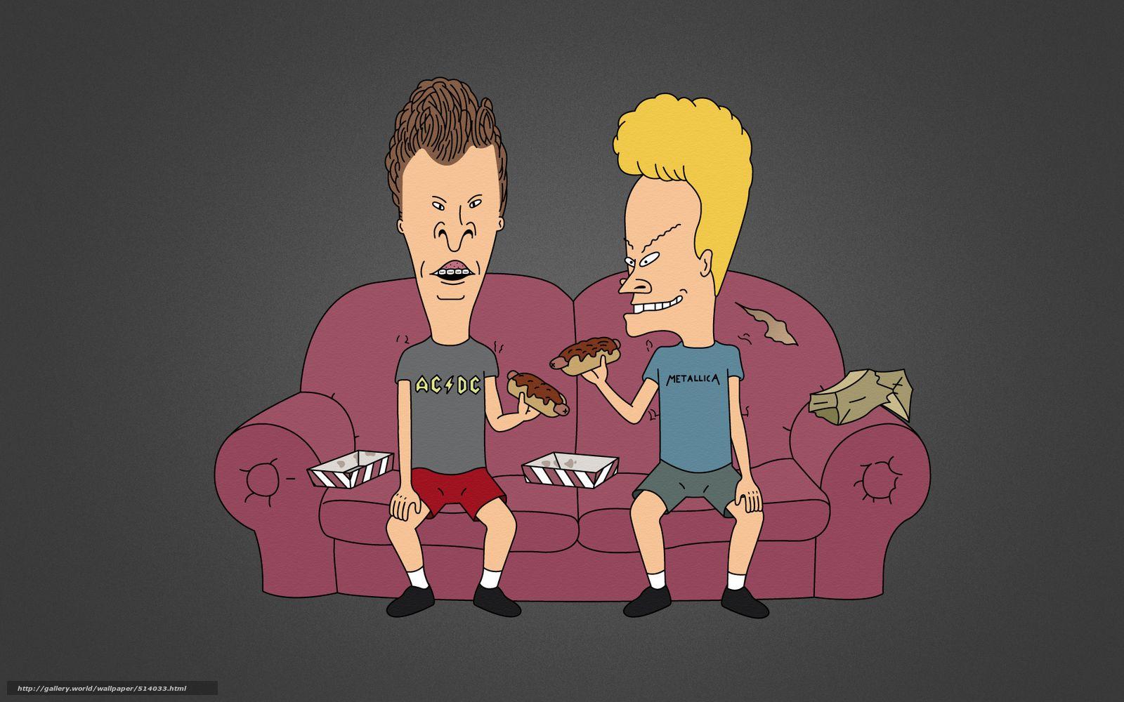 1600x1000 Download Wallpaper Beavis And Butt Head, Hot Dog, Sit, And Butthead Fondos HD Wallpaper