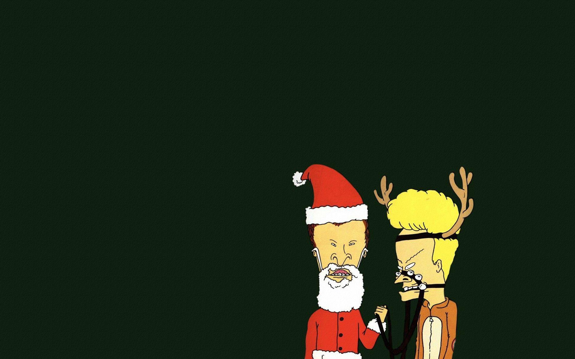 1920x1200 cartoons, green background, beavis and butthead wallpaper