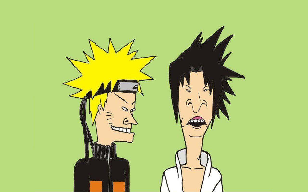 1280x800 Beavis, Butthead, Uchiha Sasuke, Uzumaki Naruto, Crossover, Beavis and butthead HD Wallpaper / Desktop and Mobile Image & Photo