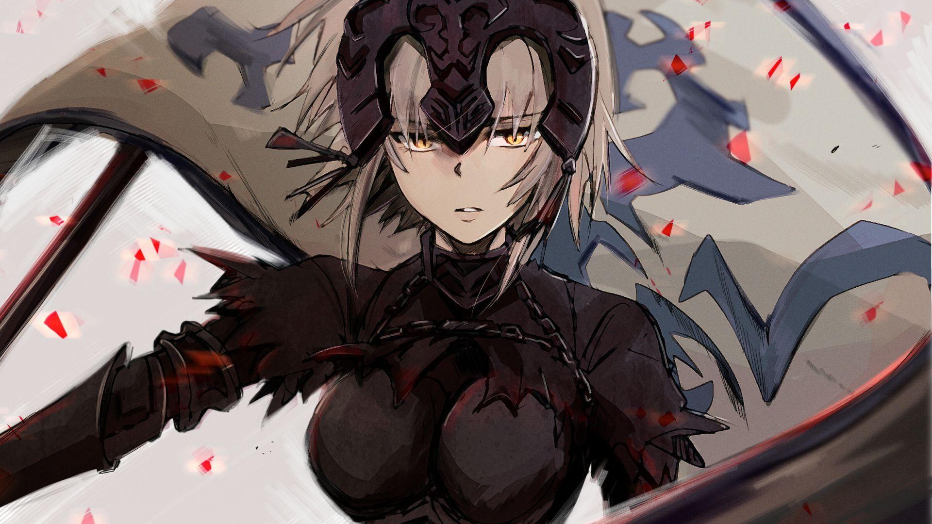 1920x1080 Jeanne D'arc Alter, Fate Stay Night, Anime Girl, Art Wallpaper, HD Image, Picture, Background, Ef8400