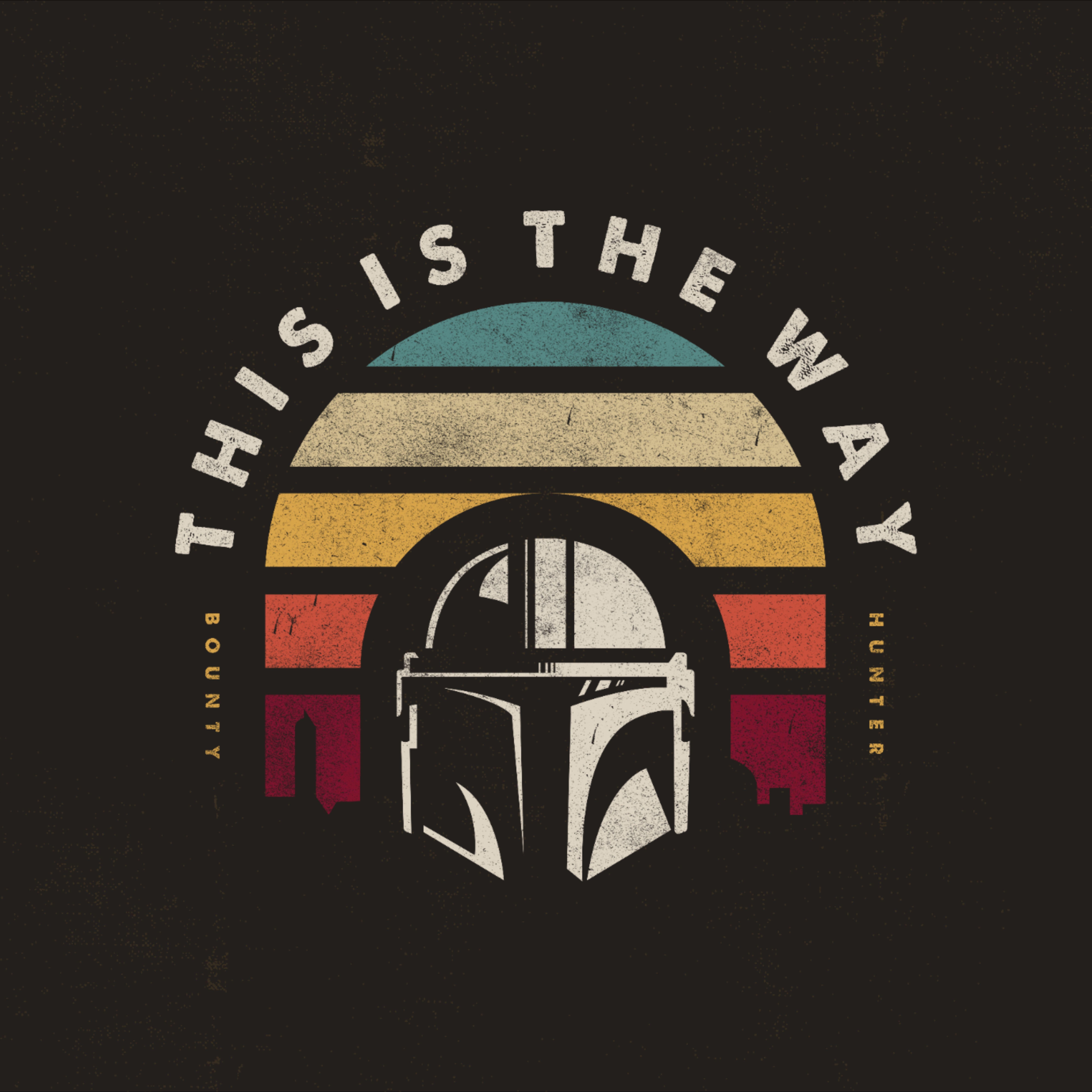 7998x7998 The Bounty Hunter. Star wars painting, Star wars background, Star wars picture