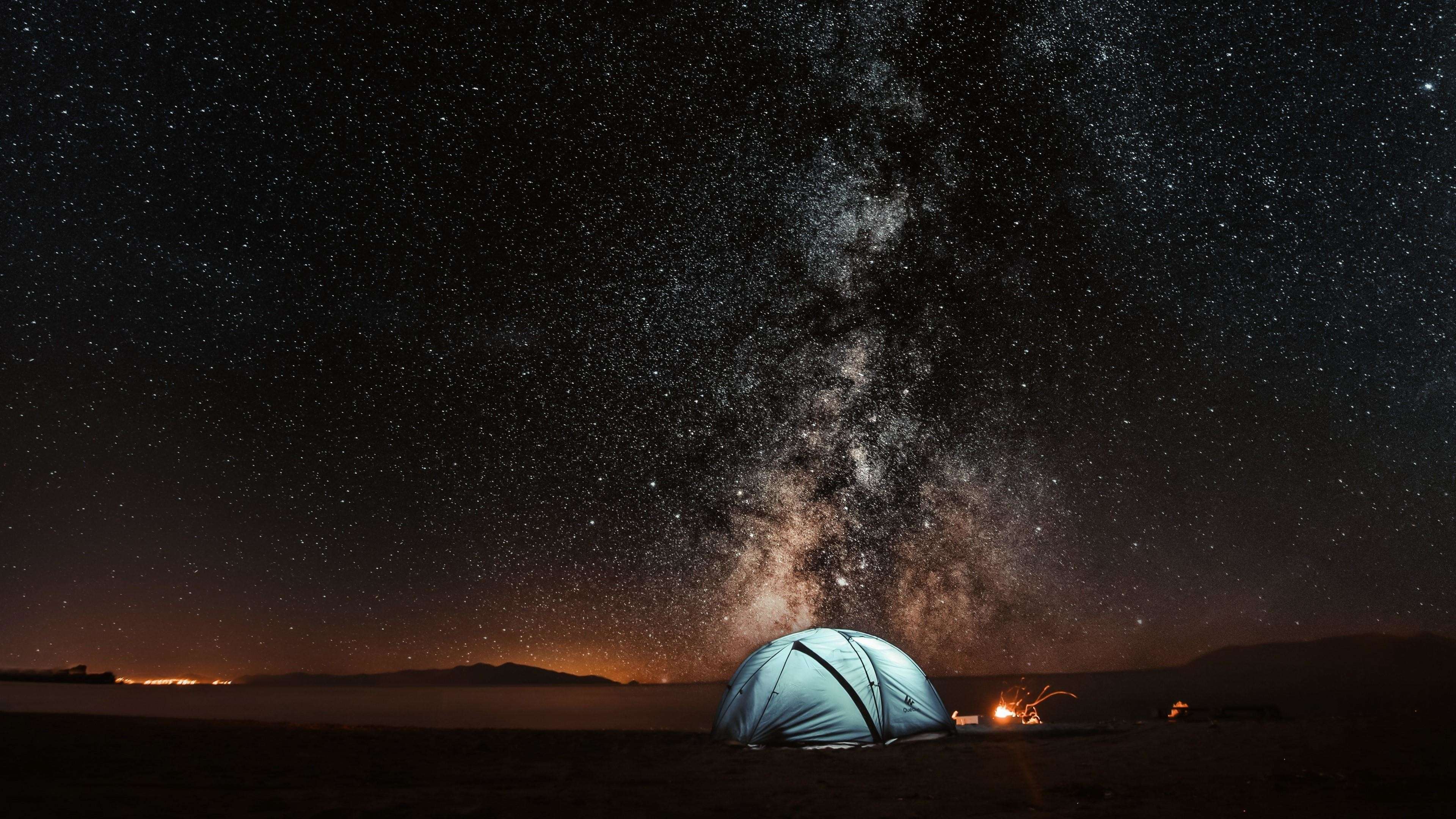 3840x2160 Windows 10 Milky Way Desktop Wallpaper