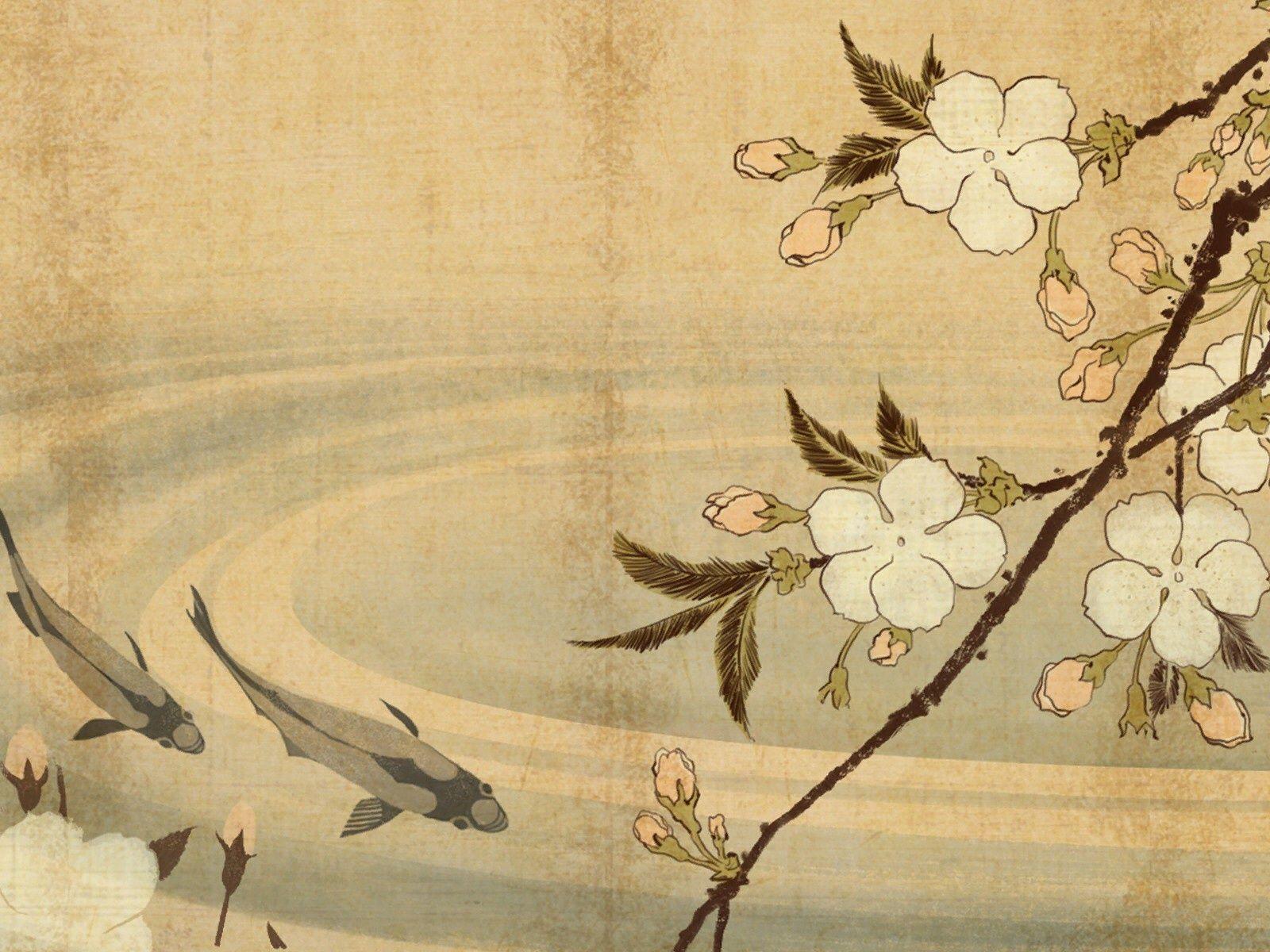 1600x1200 Japanese Print desktop PC and Mac wallpaper