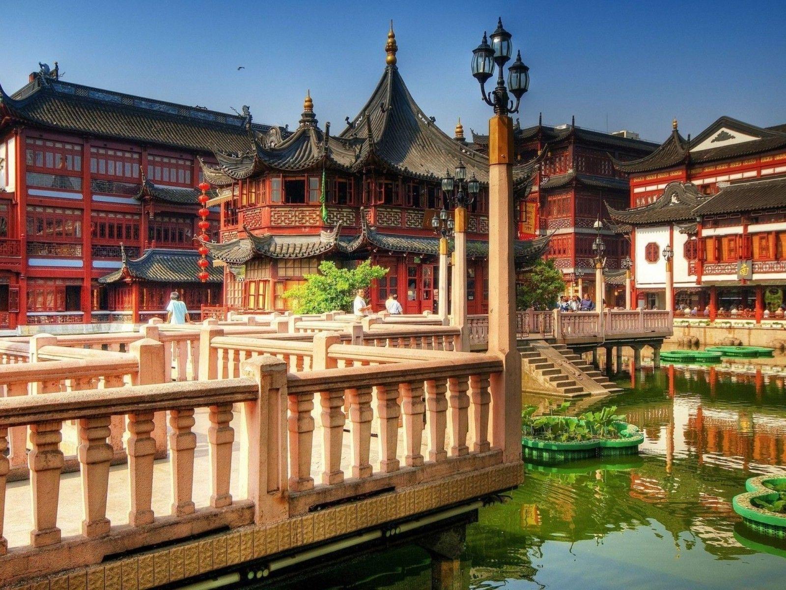 1600x1200 China shanghai cities cityscapes city skyline wallpaper
