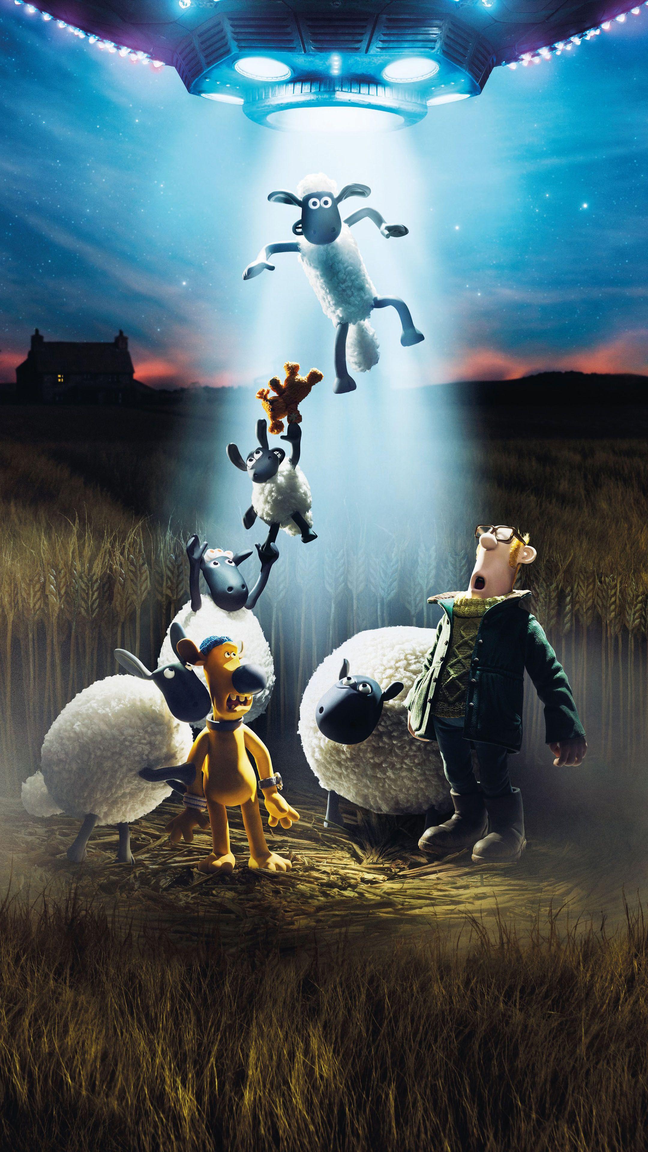 2160x3840 A Shaun The Sheep Movie: Farmageddon Animation 4K Ultra HD Mobile Wallpaper