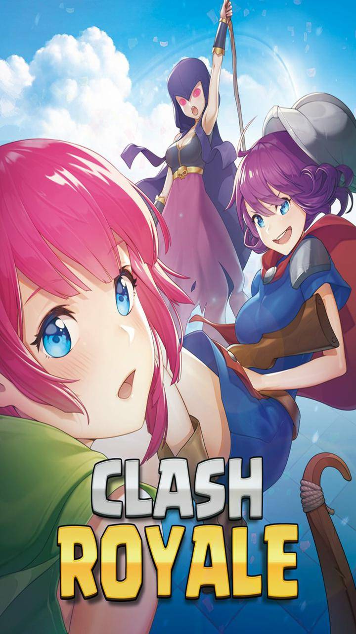 720x1280 clash royale anime wallpaper