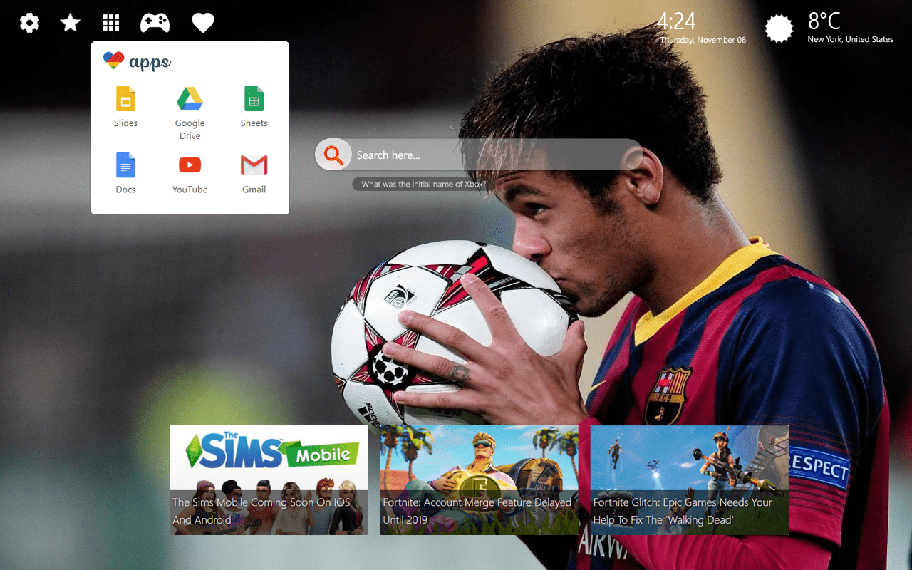 1280x800 Neymar HD Wallpaper JR for Your Chrome