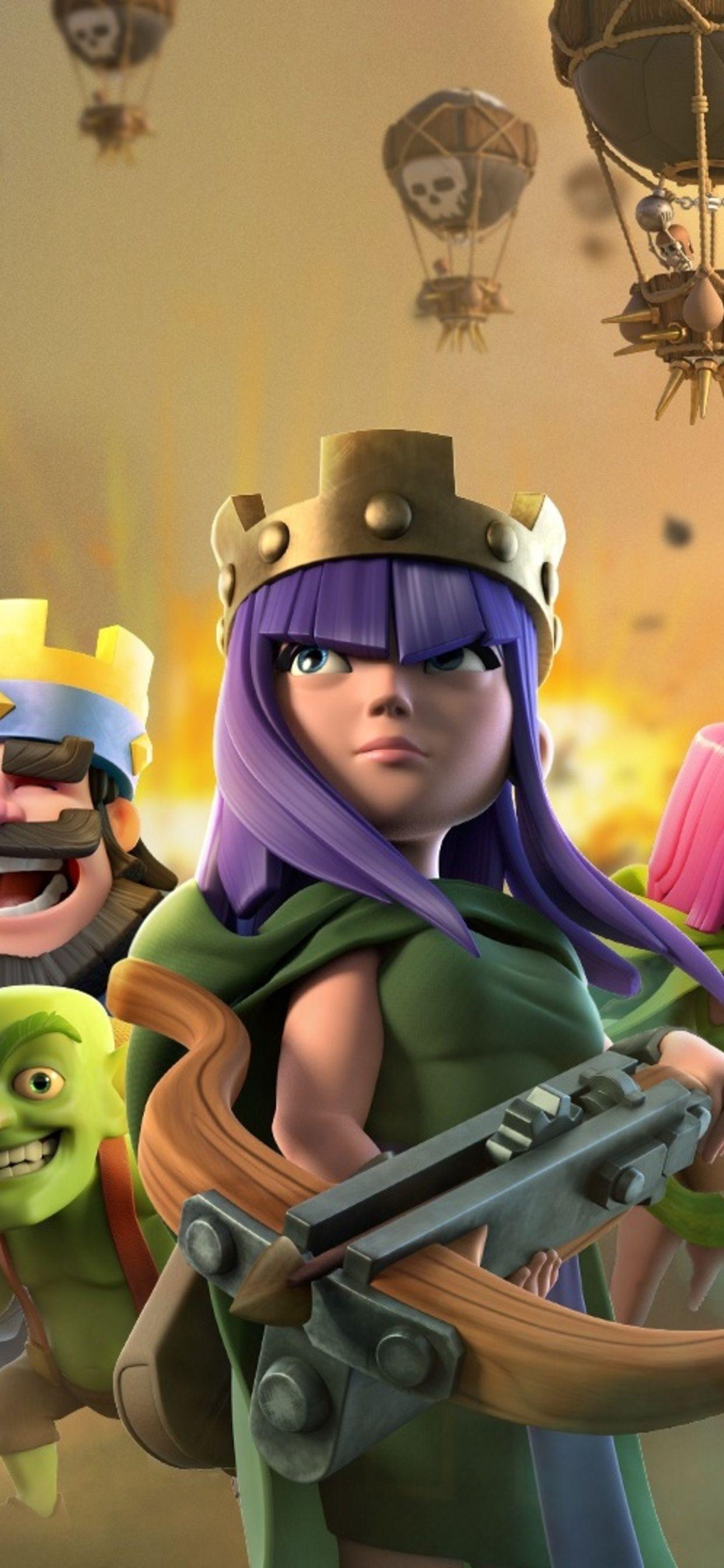 1242x2688 Clash Of Clans Clash Royale Wallpaper