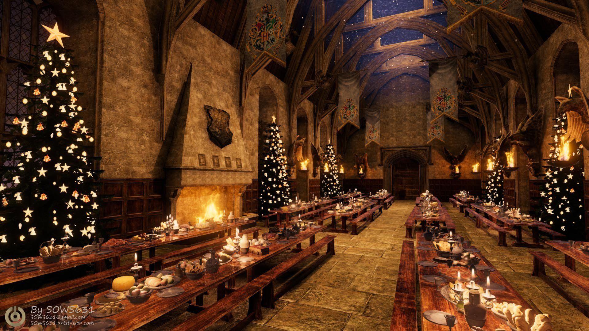 Christmas at Hogwarts Wallpapers - Top Free Christmas at Hogwarts ...