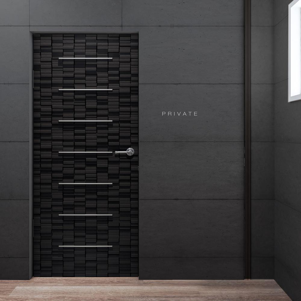 1000x1000 Ultra Modern Black Wood door Wallpaper Door Wallpaper