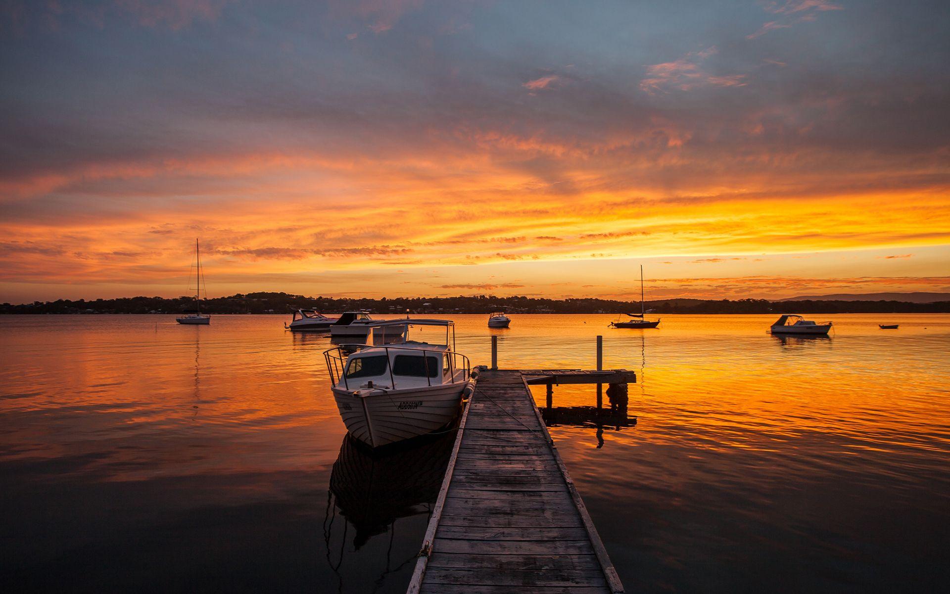 Lake Dock Sunset Wallpapers - Top Free Lake Dock Sunset Backgrounds