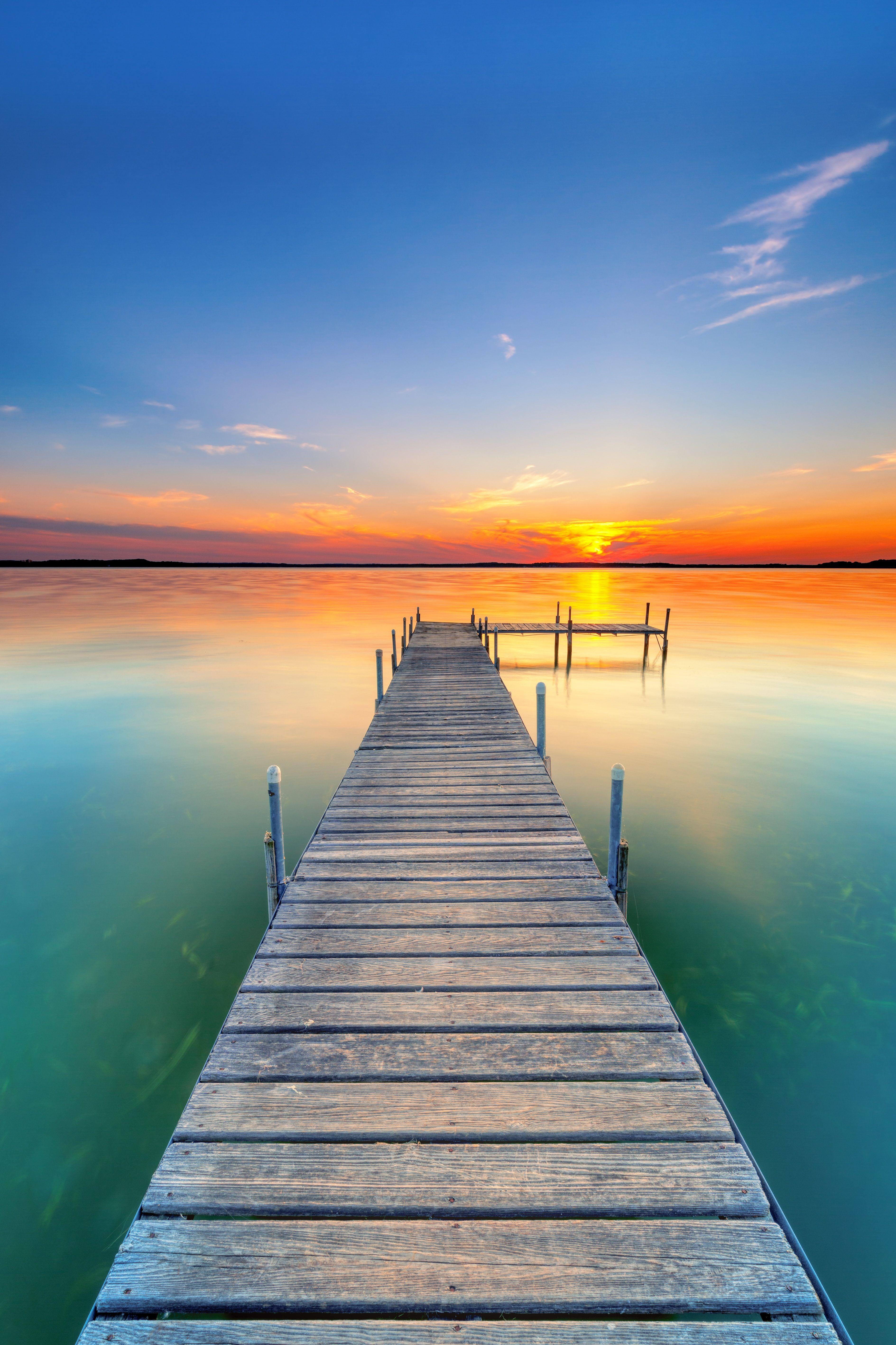 Lake Dock Sunset Wallpapers - Top Free Lake Dock Sunset Backgrounds