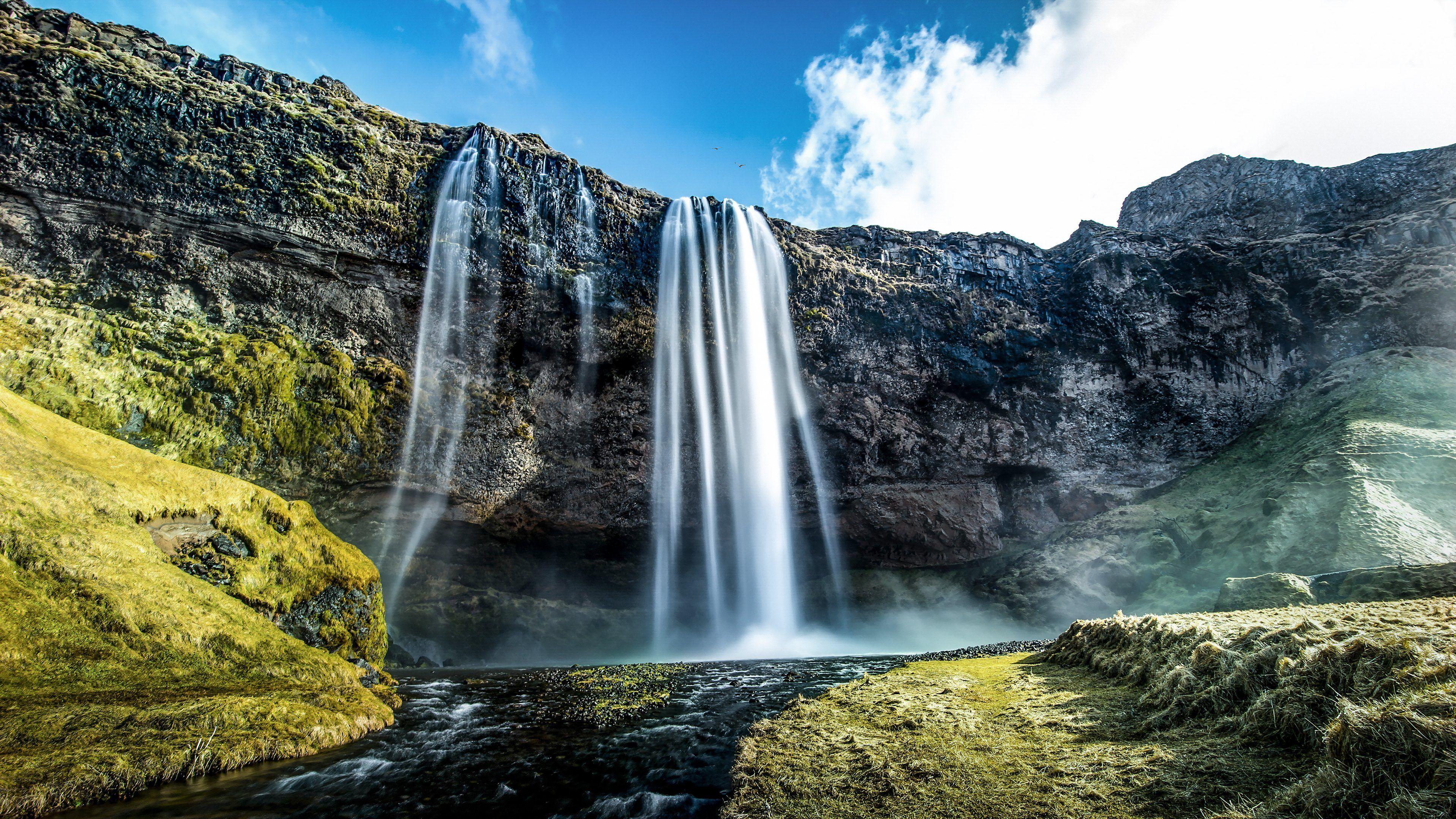 3840x2160 seljalandsfoss HD waterfall iceland free wallpaper