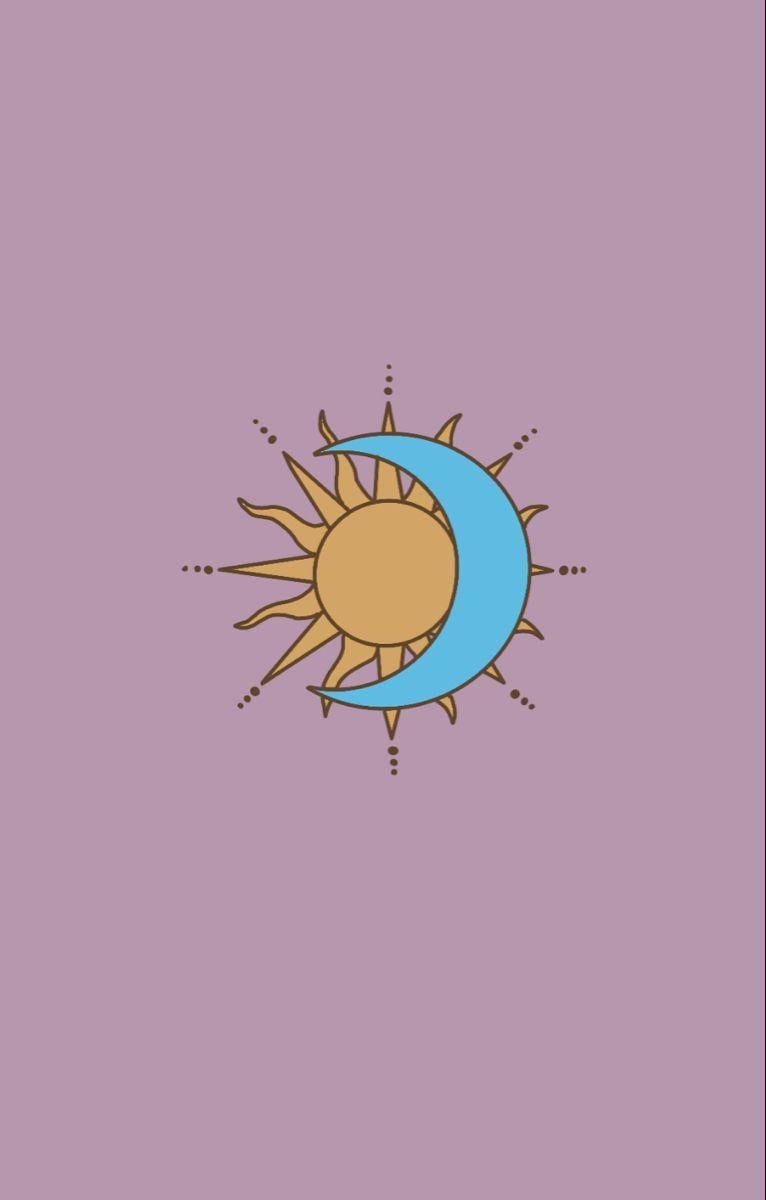 sun and moon iphone wallpaper