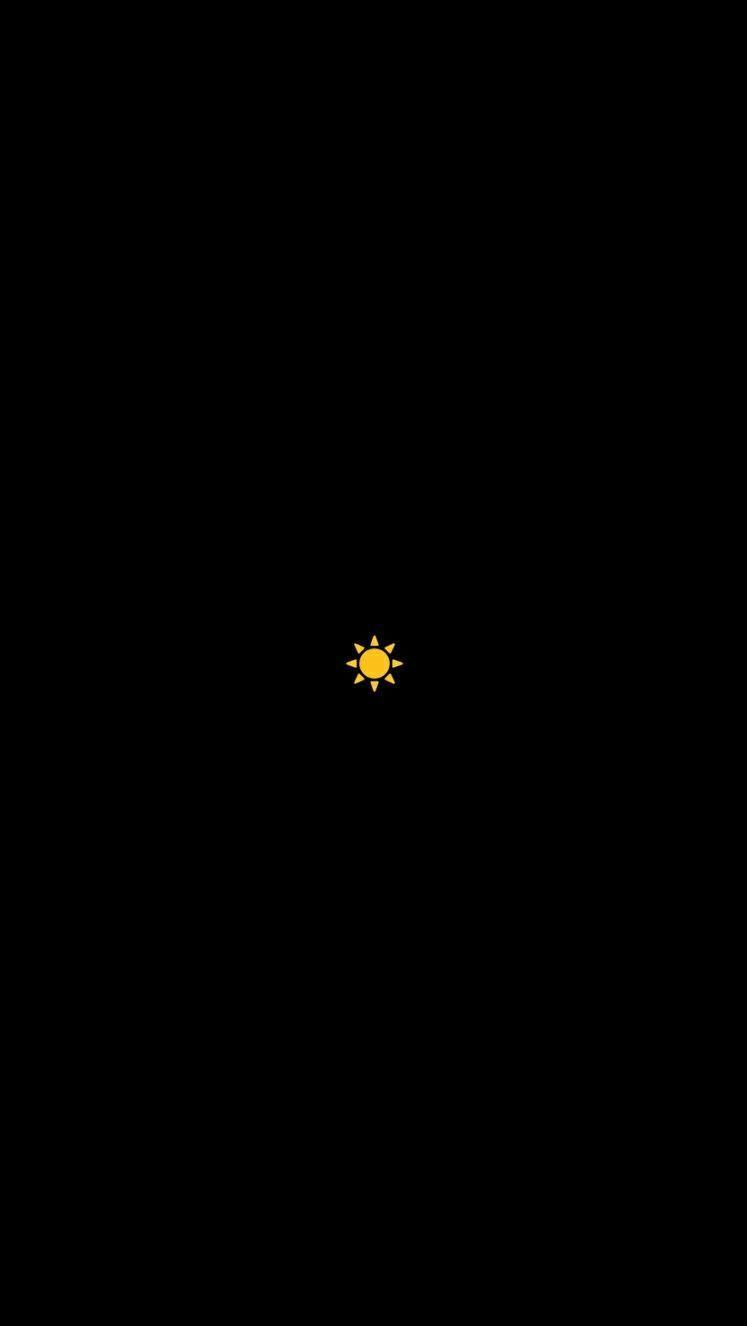 747x1326 Dark Aesthetic Sun Wallpaper