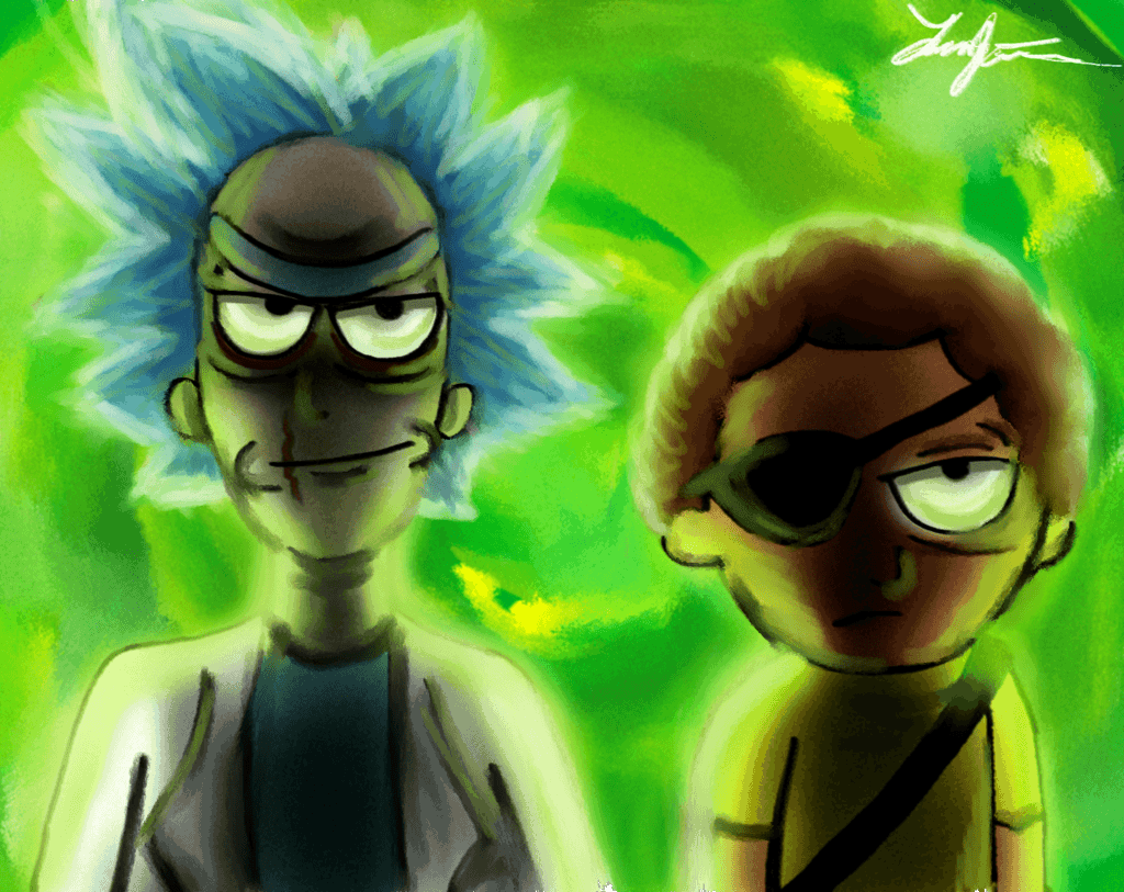 1024x813 Rick And Morty Wallpaper Evil Morty