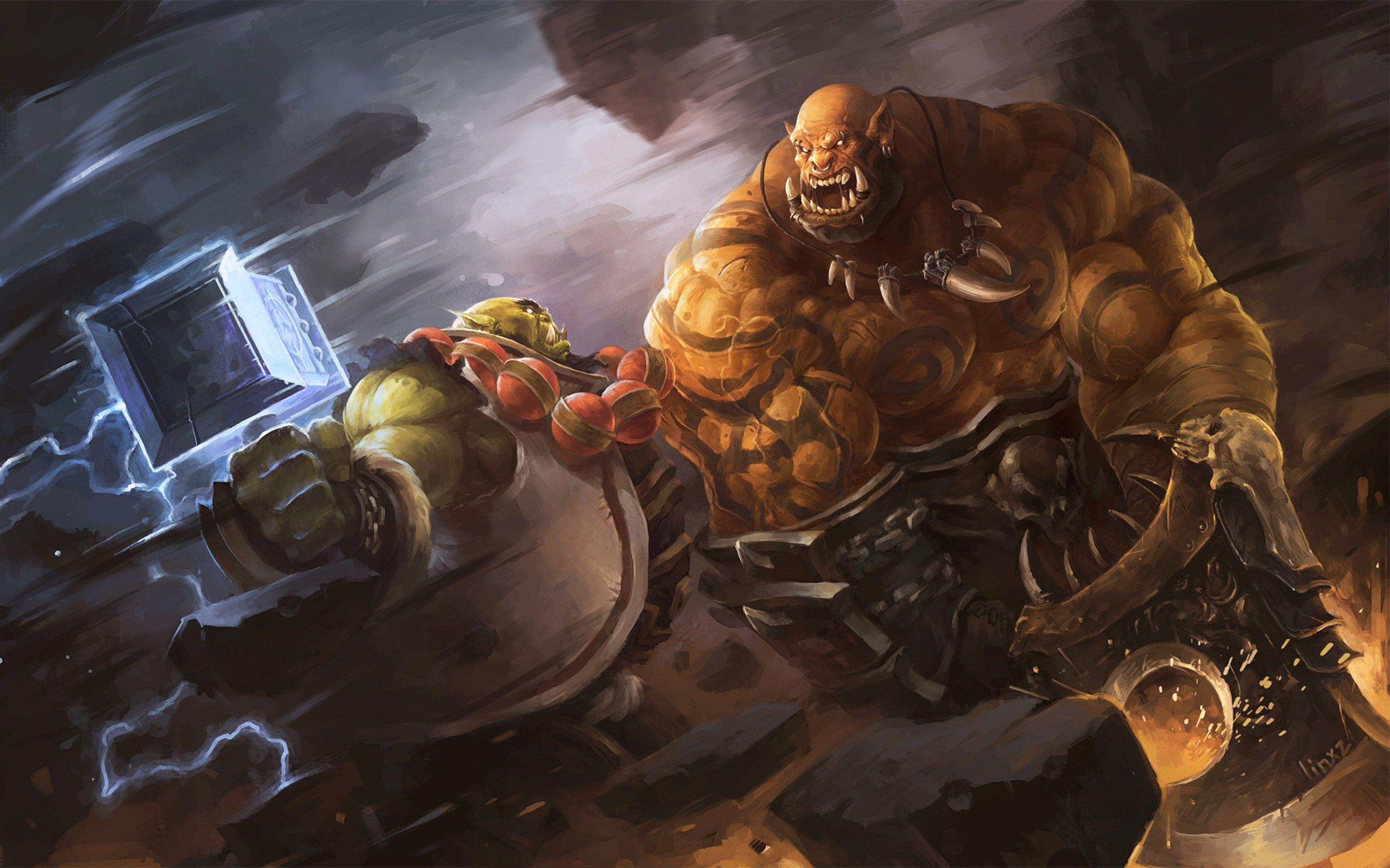 3840x2400 WOW Thrall HD Desktop Wallpaper. Warcraft art, World of warcraft, Garrosh hellscream
