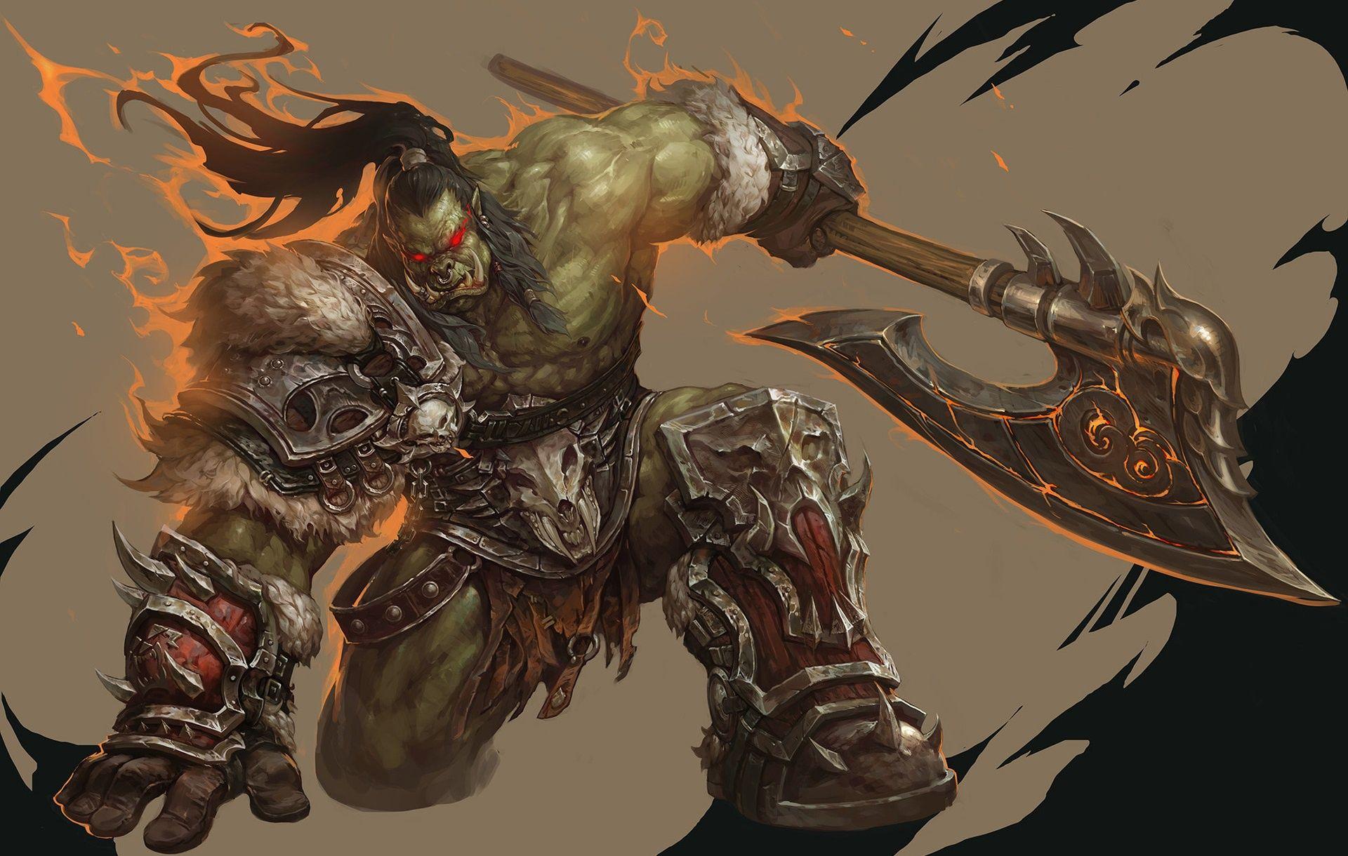 1920x1220 World of Warcraft, Grom Hellscream, Warrior, Orc wallpaper