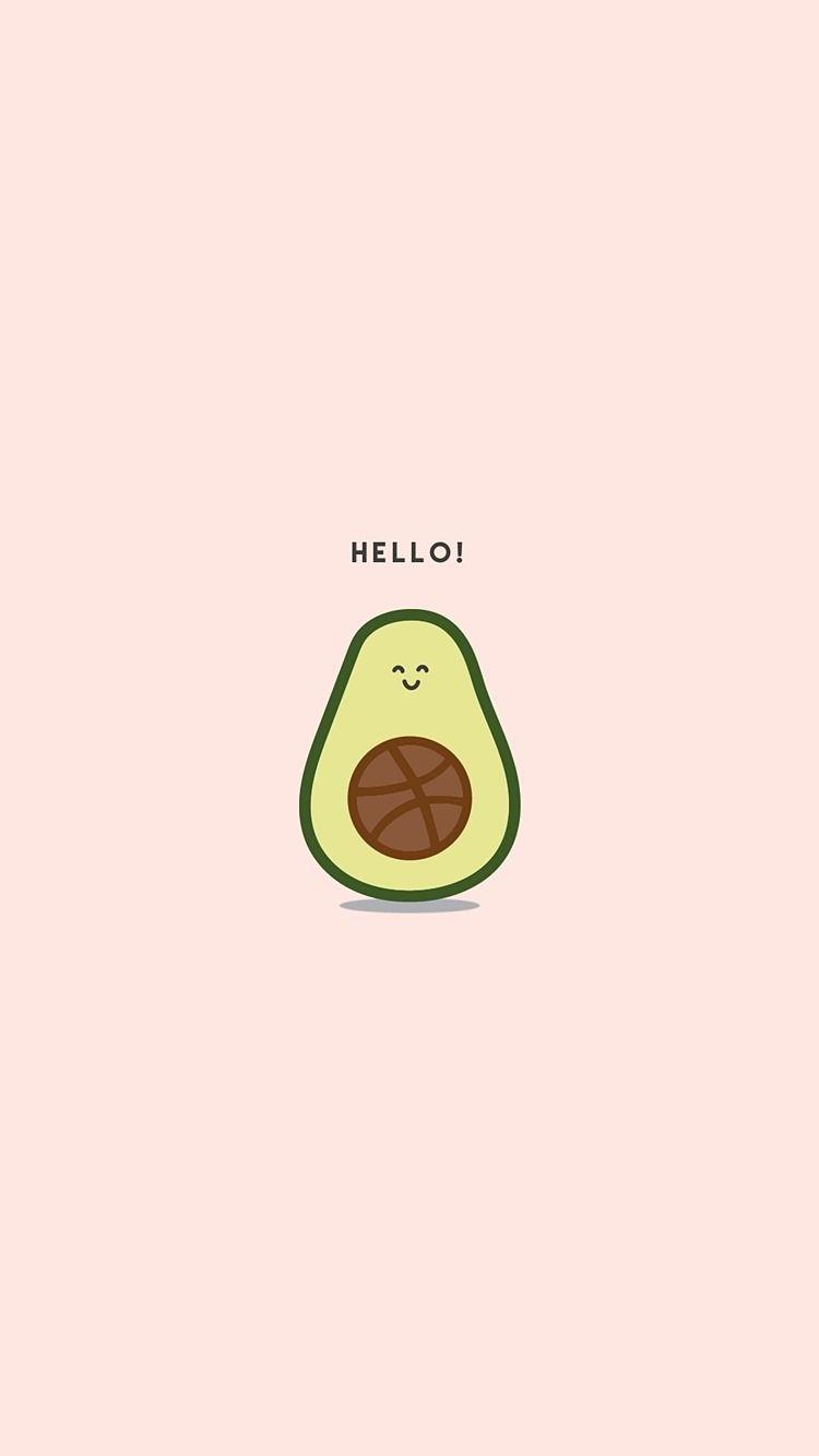 750x1334 Cute Avocado Wallpaper