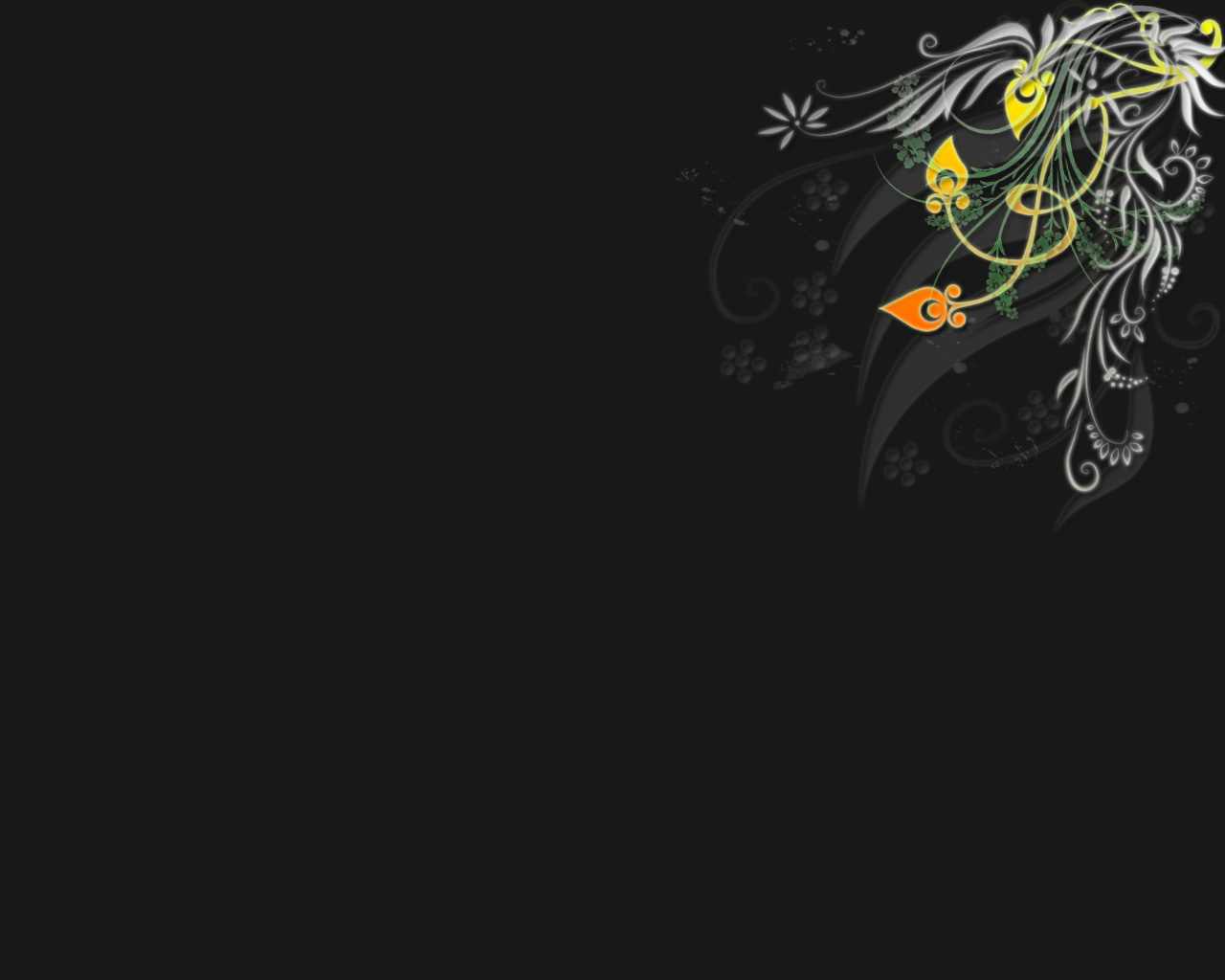 1280x1024 Artistic Black Wallpaper:1280x1024