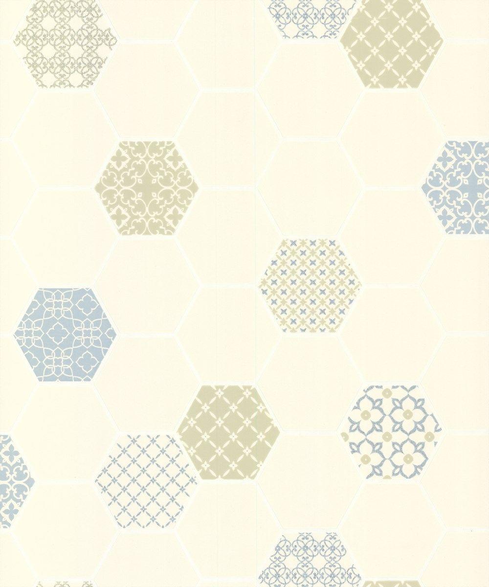 1000x1200 Moroccan Tile Soft Teal Lime Wallpaper