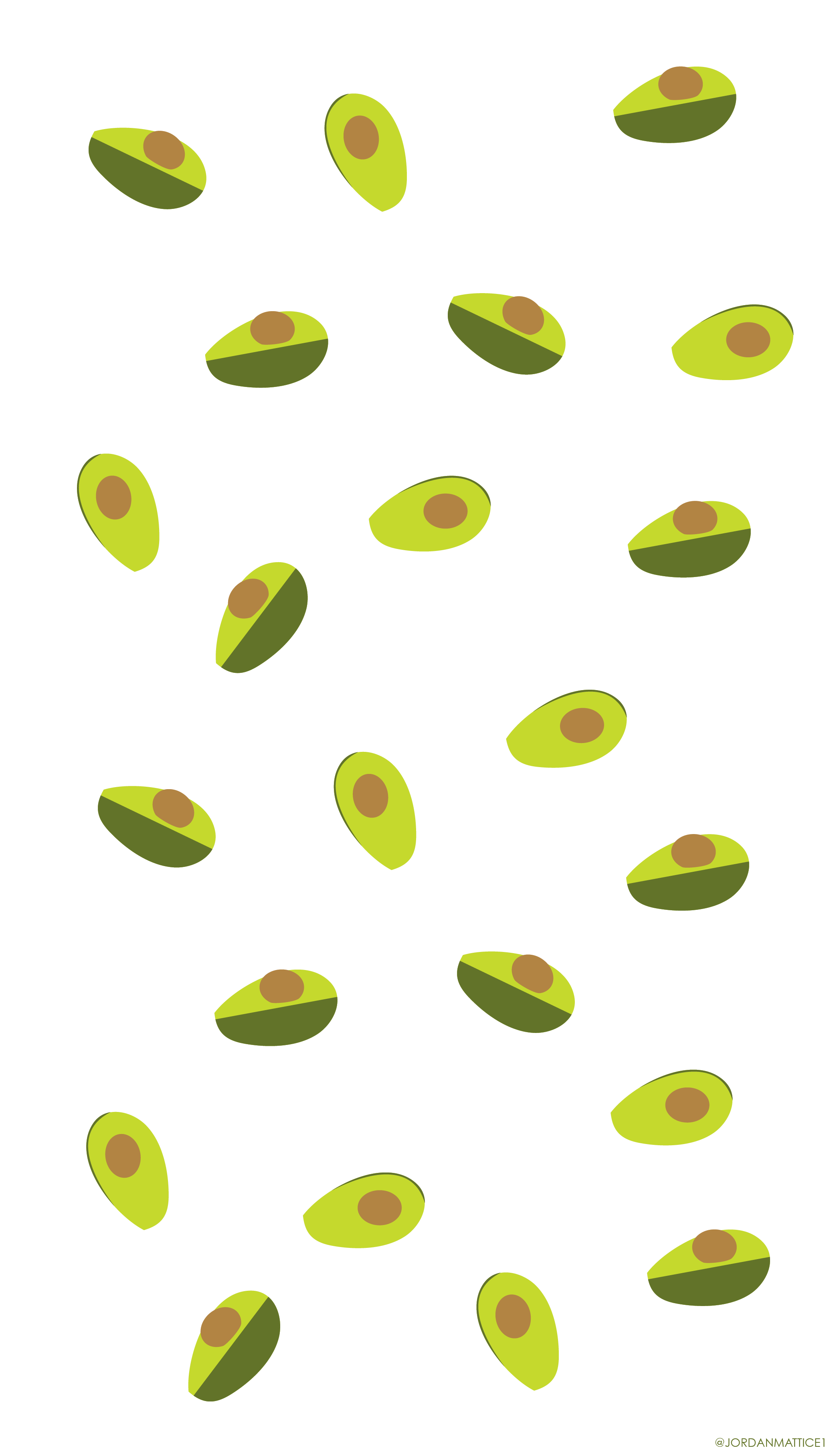 2083x3631 Avocado Wallpaper