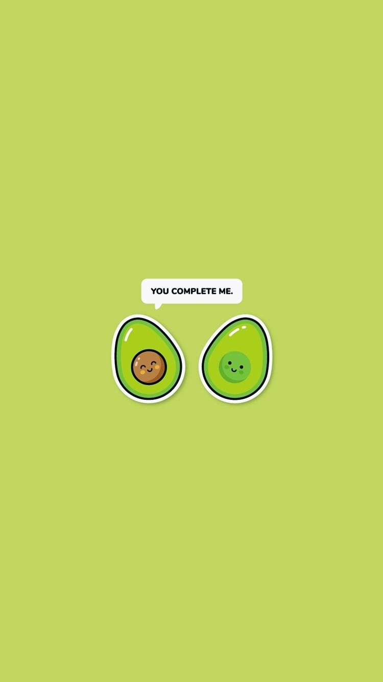 750x1334 Cute Avocado Wallpaper