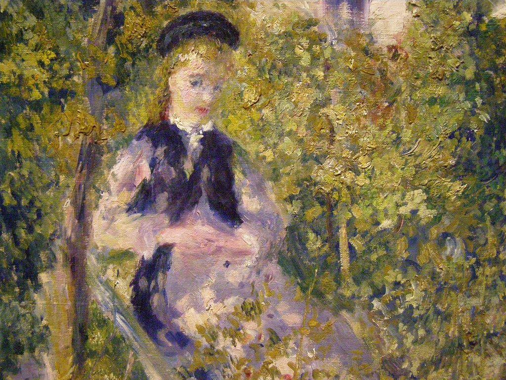 1024x768 Pierre Auguste Renoir, Nini trong vườn (Nini Lopez), 18