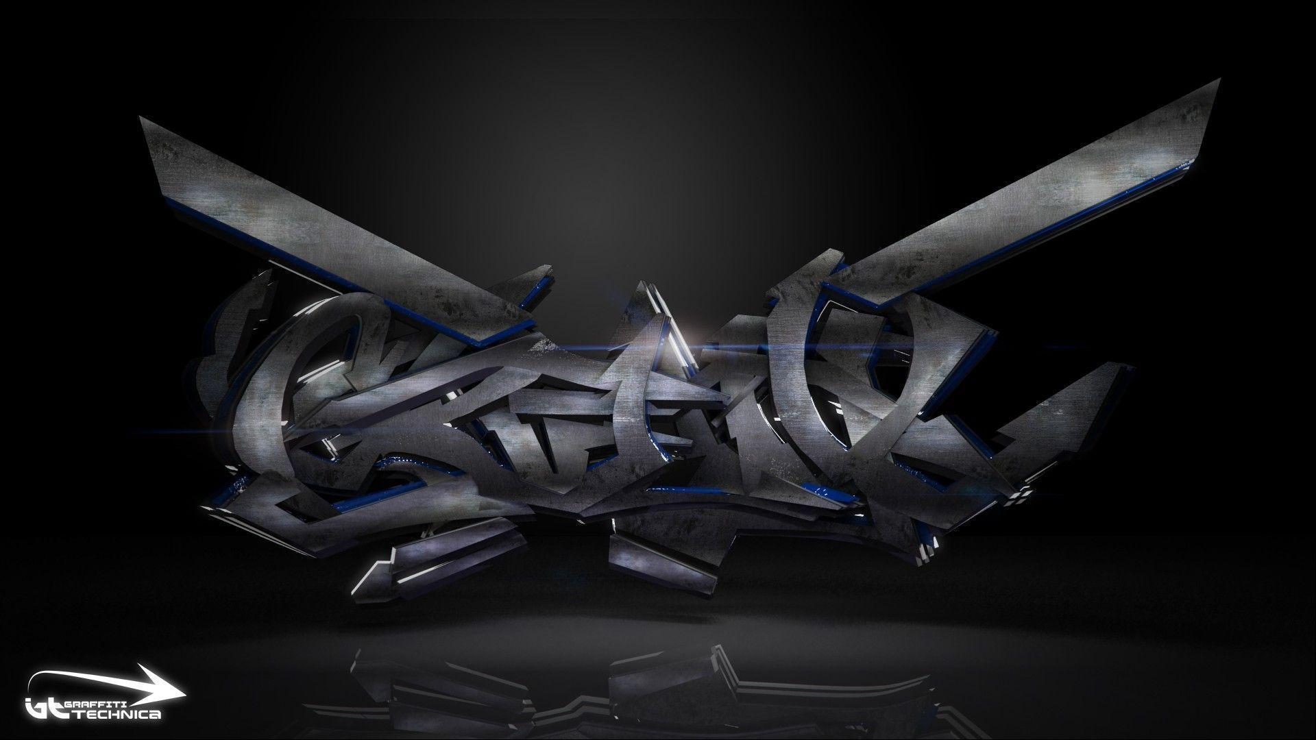 1920x1080 3D Graffiti Wallpaper