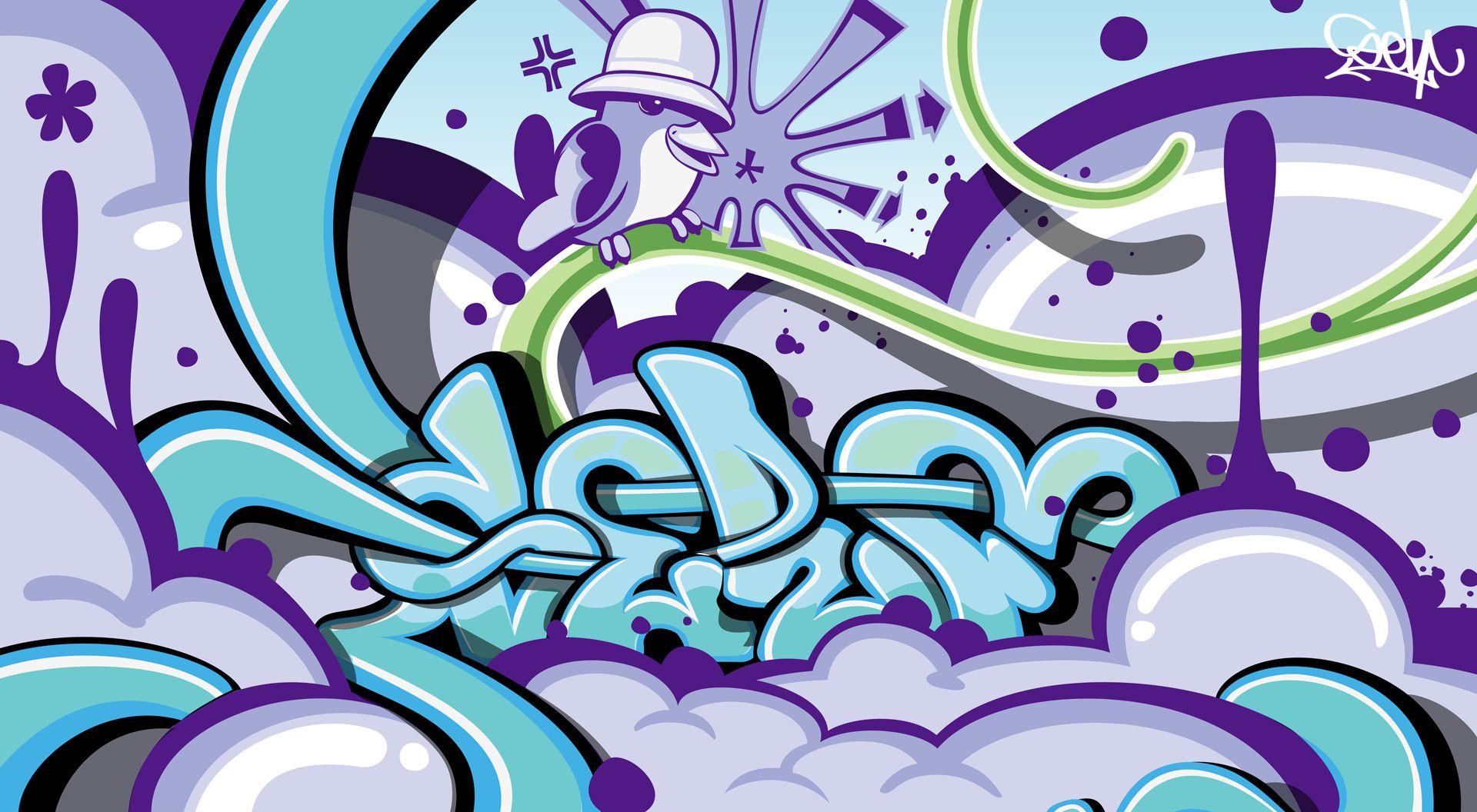 1920x1056 Graffiti Desktop Wallpaper