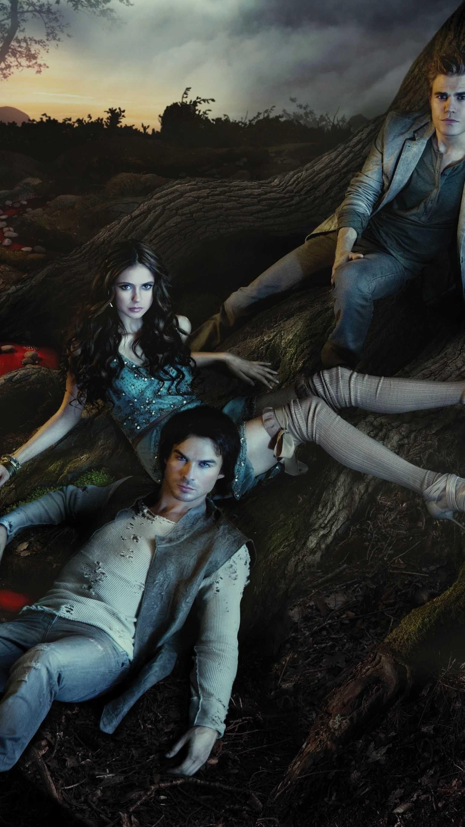 1536x2733 Vampire Diaries Wallpaper