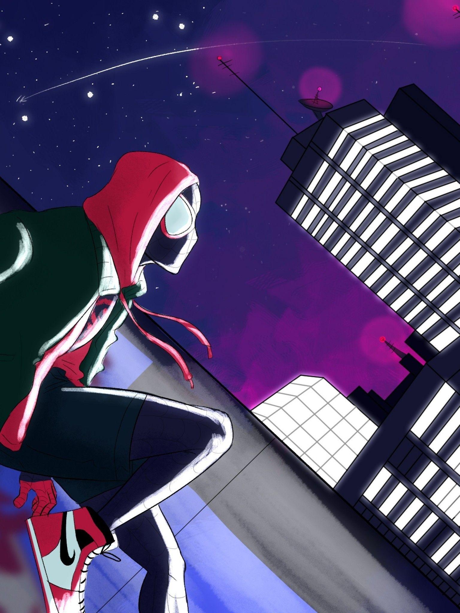 Miles Morales Falling Wallpapers Top Free Miles Morales Falling