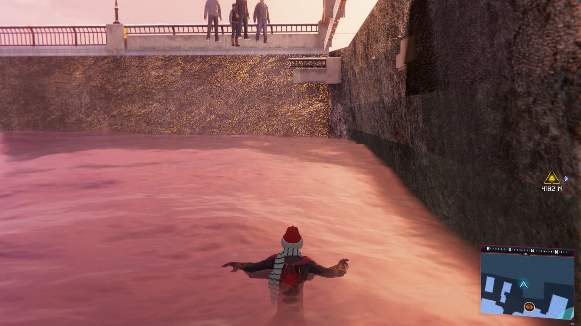 1920x1080 for anyone wondering, the same glitch from spiderman ps4 where you fall at the financial district docks is not patched in miles morales ps4