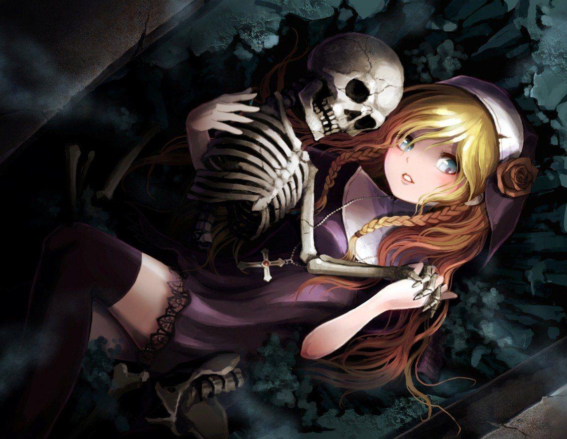 1144x886 Scary Anime Girl HD Wallpaper