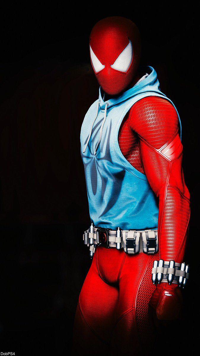 675x1200 Spider Man Ps4 Scarlet Spider Wallpaper & Background Download
