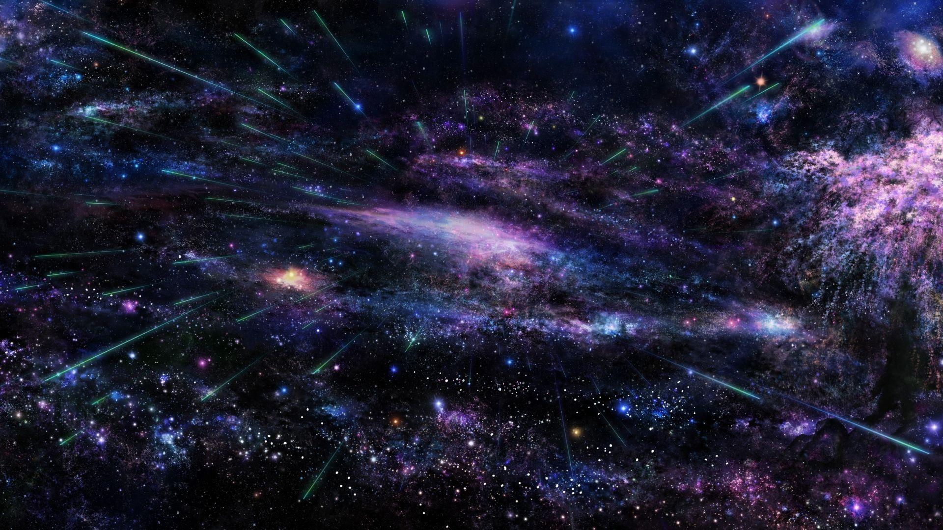 1920x1080 Wallpaper art, star, tree, sky, space. Astrologia