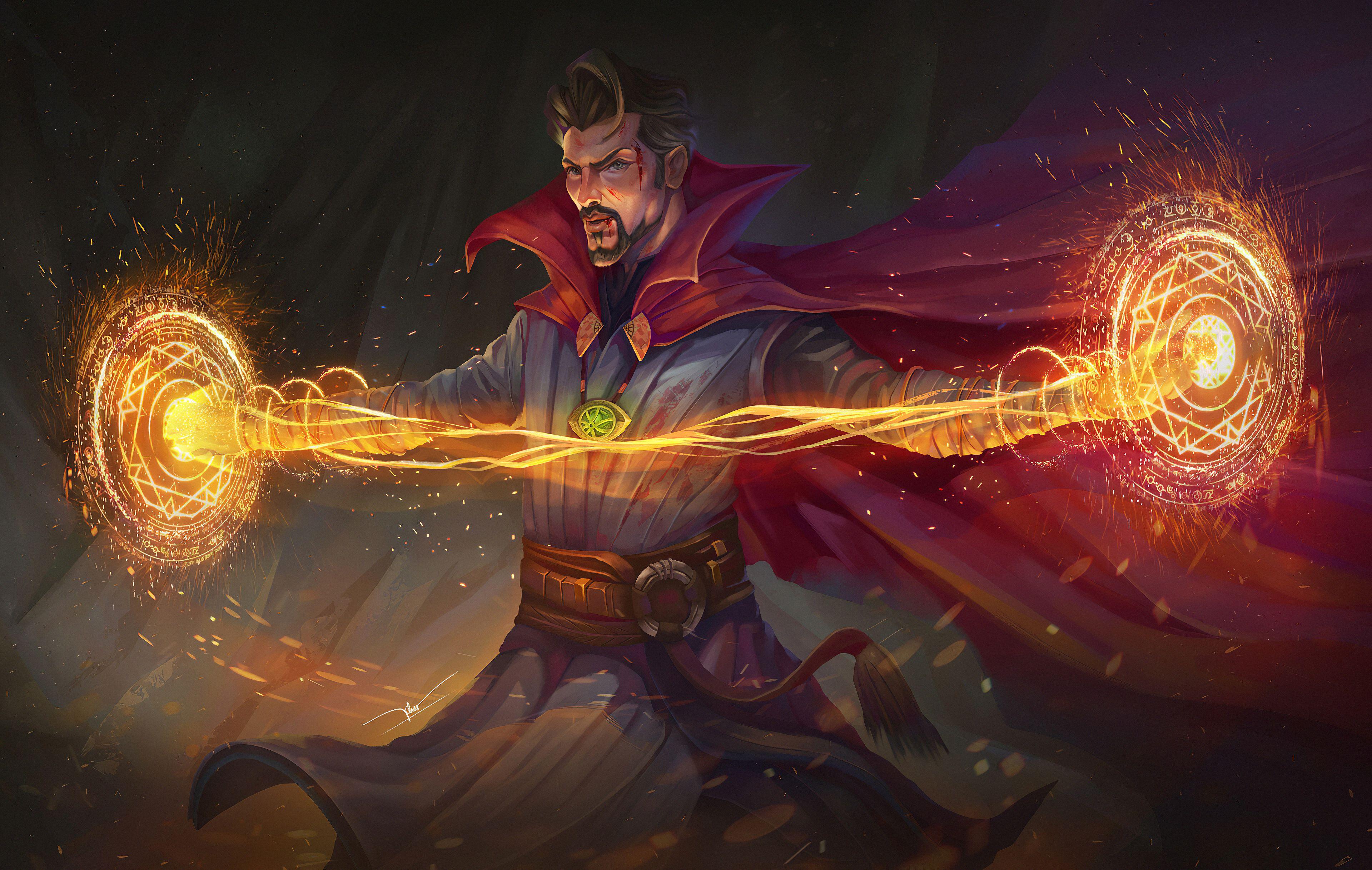 3840x2436 Wallpaper 4k Doctor Strange Artwork Wallpaper