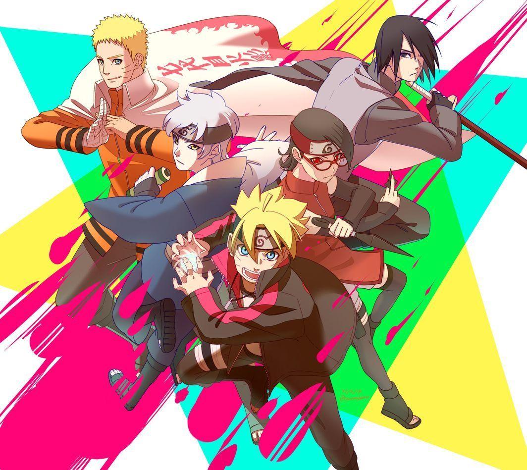 1064x949 Naruto And Boruto Wallpaper HD